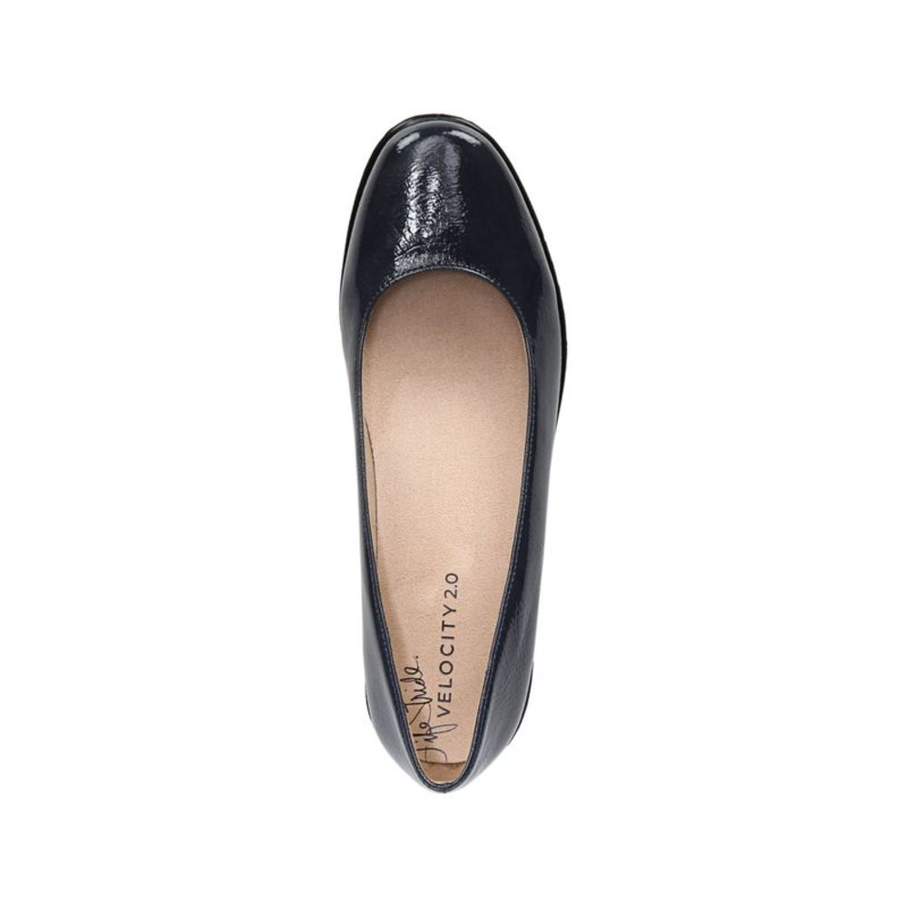 LIFE STRIDE VELOCITY Womens Black Non-Slip Lauren Wedge Slip On Pumps 11 W